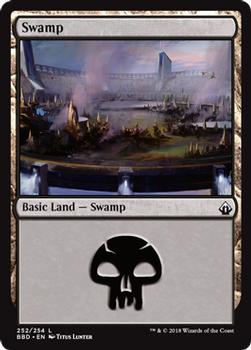 2018 Magic the Gathering Battlebond #252 Swamp Front