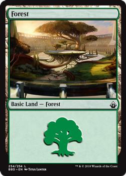 2018 Magic the Gathering Battlebond #254 Forest Front