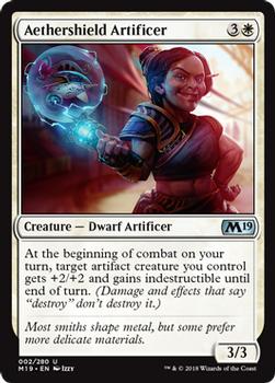 2018 Magic the Gathering Core Set 2019 #2 Aethershield Artificer Front