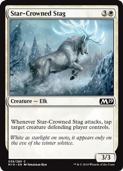 2018 Magic the Gathering Core Set 2019 #38 Star-Crowned Stag Front
