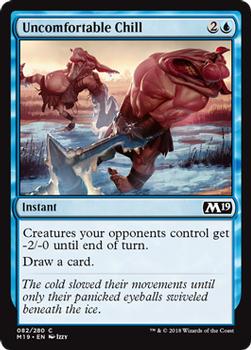 2018 Magic the Gathering Core Set 2019 #82 Uncomfortable Chill Front