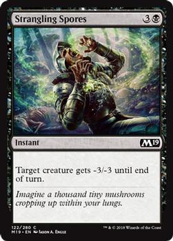 2018 Magic the Gathering Core Set 2019 #122 Strangling Spores Front
