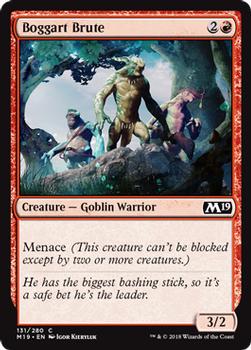 2018 Magic the Gathering Core Set 2019 #131 Boggart Brute Front