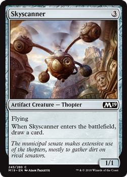 2018 Magic the Gathering Core Set 2019 #245 Skyscanner Front