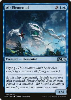2018 Magic the Gathering Core Set 2019 #308 Air Elemental Front
