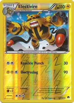 2016 Pokemon XY BREAKpoint - Reverse-Holos #43/122 Electivire Front