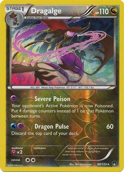 2016 Pokemon XY BREAKpoint - Reverse-Holos #86/122 Dragalge Front