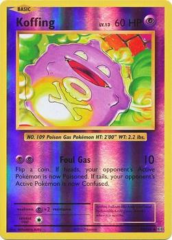 2016 Pokemon XY Evolutions - Reverse-Holos #50/108 Koffing Front