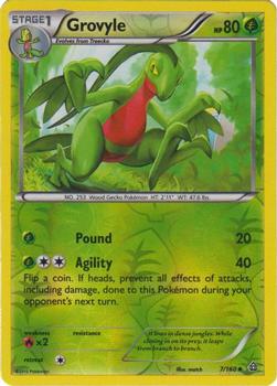 2015 Pokemon XY Primal Clash - Reverse-Holos #7/160 Grovyle Front