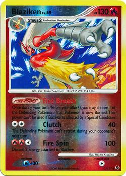 2009 Pokemon Platinum - Reverse-Holos #3 Blaziken Front