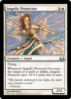 2009 Magic the Gathering Duel Decks Divine vs. Demonic #6 Angelic Protector Front