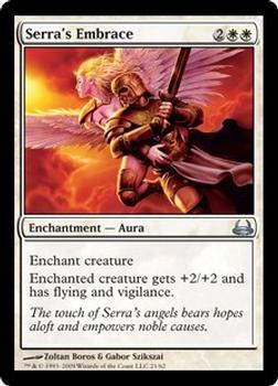 2009 Magic the Gathering Duel Decks Divine vs. Demonic #21 Serra's Embrace Front