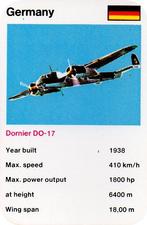 1978-81 Mini Trumps Fact Cards Bombers #NNO Dornier DO-17 Front