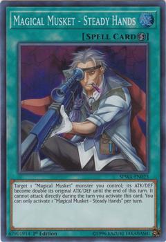 2017 Yu-Gi-Oh! Spirit Warriors English 1st Edition #SPWA-EN023 Magical Musket - Steady Hands Front