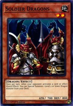 2018 Yu-Gi-Oh! Mega-Tins English #MP18-EN121 Soldier Dragons Front