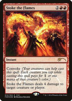 2014 Magic the Gathering Friday Night Magic Promos 2014 #12 Stoke the Flames Front