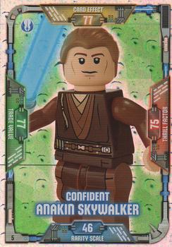 2018 Lego Star Wars Trading Card Collection #5 Confident Anakin Skywalker Front