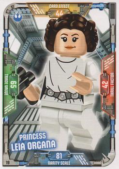 2018 Lego Star Wars Trading Card Collection #19 Princess Leia Organa Front