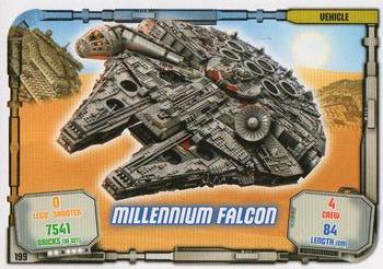 2018 Lego Star Wars Trading Card Collection #199 Millennium Falcon Front
