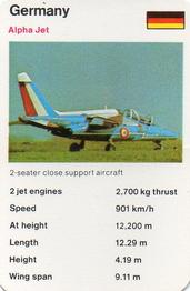 1978-81 Mini Trumps Fact Cards Military Aircraft #NNO Alpha Jet Front