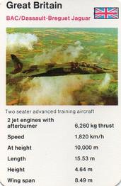 1978-81 Mini Trumps Fact Cards Military Aircraft #NNO BAC/Dassault-Breguet Jaguar Front