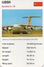 1978-81 Mini Trumps Fact Cards Military Aircraft #NNO Ilyushin IL-76 Front