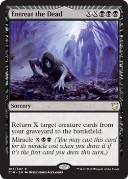 2018 Magic the Gathering Commander 2018 #15 Entreat the Dead Front