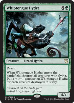 2018 Magic the Gathering Commander 2018 #36 Whiptongue Hydra Front