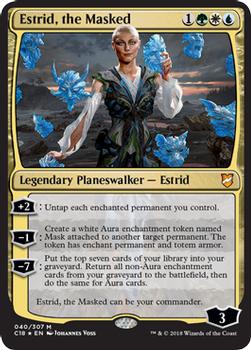 2018 Magic the Gathering Commander 2018 #40 Estrid, the Masked Front
