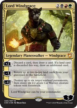 2018 Magic the Gathering Commander 2018 #43 Lord Windgrace Front