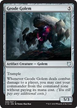 2018 Magic the Gathering Commander 2018 #56 Geode Golem Front