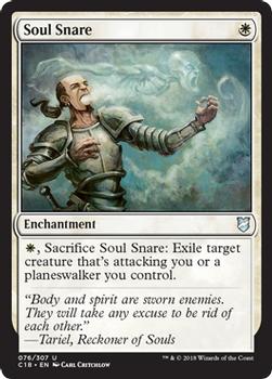 2018 Magic the Gathering Commander 2018 #76 Soul Snare Front