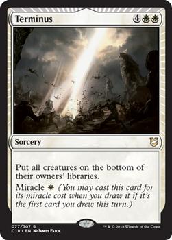 2018 Magic the Gathering Commander 2018 #77 Terminus Front