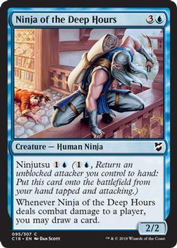2018 Magic the Gathering Commander 2018 #95 Ninja of the Deep Hours Front