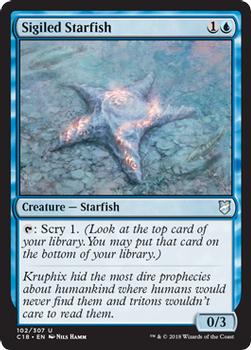 2018 Magic the Gathering Commander 2018 #102 Sigiled Starfish Front