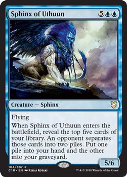 2018 Magic the Gathering Commander 2018 #104 Sphinx of Uthuun Front