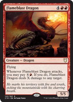 2018 Magic the Gathering Commander 2018 #123 Flameblast Dragon Front