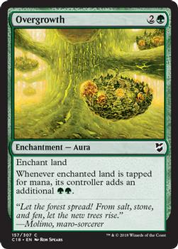 2018 Magic the Gathering Commander 2018 #157 Overgrowth Front