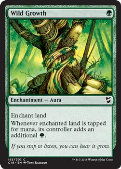 2018 Magic the Gathering Commander 2018 #165 Wild Growth Front