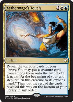 2018 Magic the Gathering Commander 2018 #168 Aethermage's Touch Front