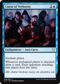 2017 Magic the Gathering Commander 2017 #9 Curse of Verbosity Front