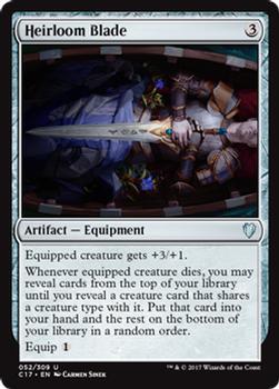 2017 Magic the Gathering Commander 2017 #52 Heirloom Blade Front