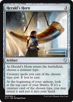 2017 Magic the Gathering Commander 2017 #53 Herald's Horn Front