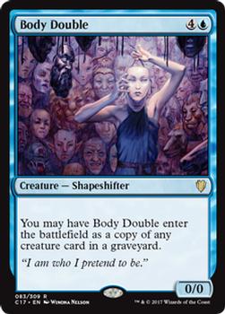 2017 Magic the Gathering Commander 2017 #83 Body Double Front