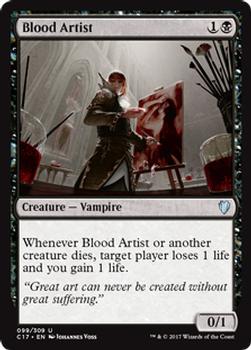2017 Magic the Gathering Commander 2017 #99 Blood Artist Front
