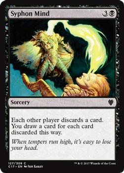 2017 Magic the Gathering Commander 2017 #127 Syphon Mind Front