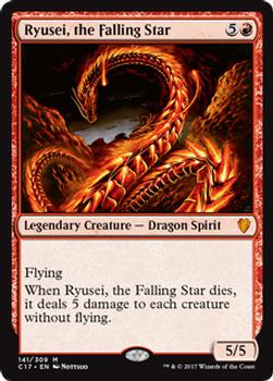 2017 Magic the Gathering Commander 2017 #141 Ryusei, the Falling Star Front