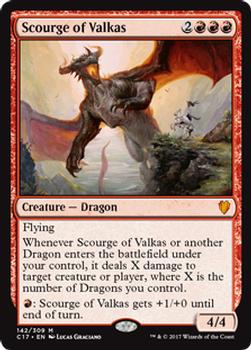 2017 Magic the Gathering Commander 2017 #142 Scourge of Valkas Front