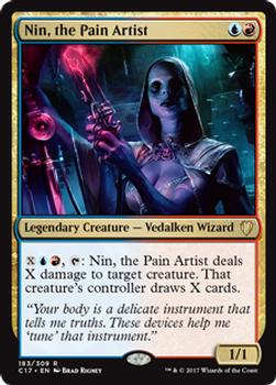 2017 Magic the Gathering Commander 2017 #183 Nin, the Pain Artist Front