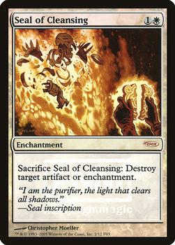 2005 Magic the Gathering Friday Night Magic Promos 2005 #2 Seal of Cleansing Front